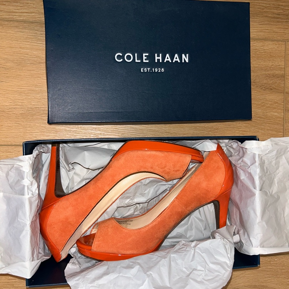 Cole Haan Nike Air Orange Stiletto Heels